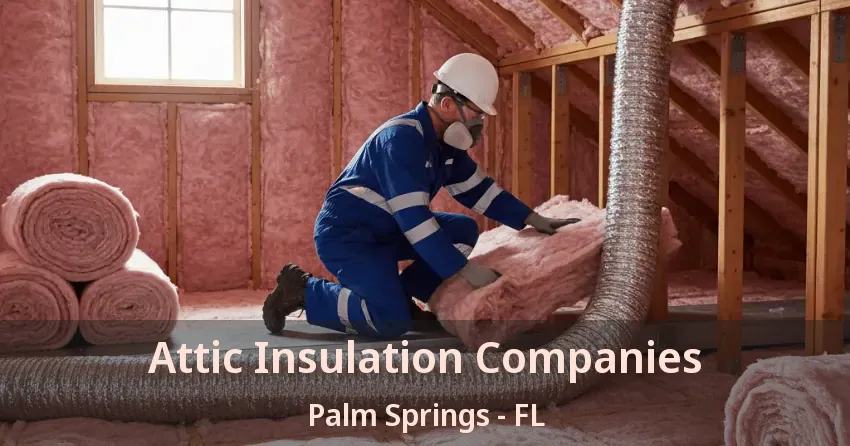 Attic Insulation Companies Palm Springs - FL