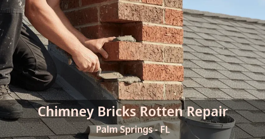 Chimney Bricks Rotten Repair Palm Springs - FL
