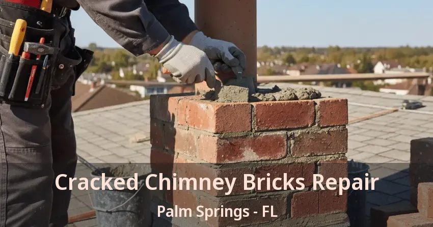 Cracked Chimney Bricks Repair Palm Springs - FL