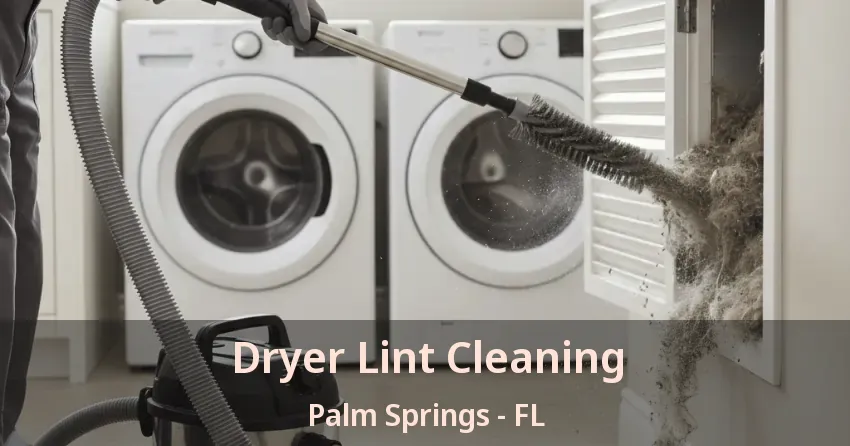 Dryer Lint Cleaning Palm Springs - FL Dryer Lint Cleaning Palm Springs - FL