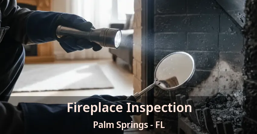 Fireplace Inspection Palm Springs - FL