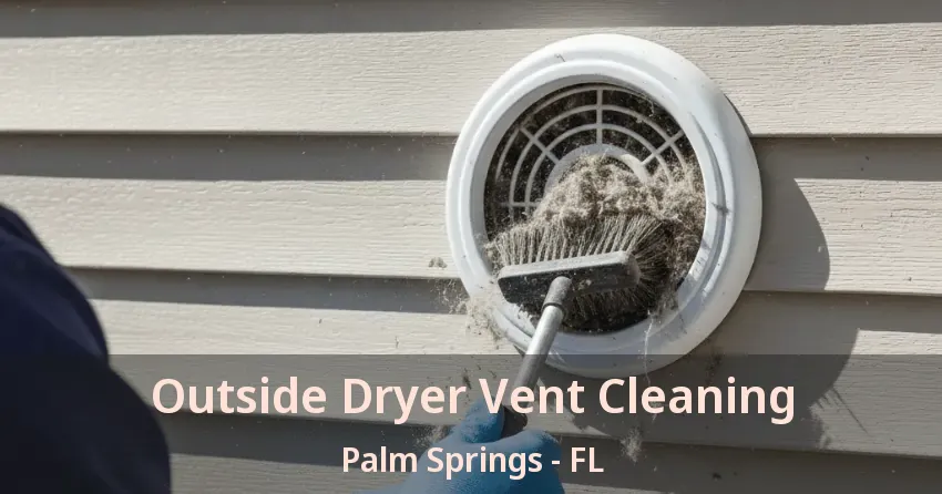 Outside Dryer Vent Cleaning Palm Springs - FL