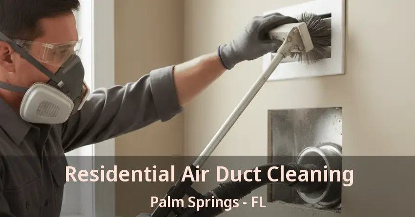 Residential Air Duct Cleaning Palm Springs - FL