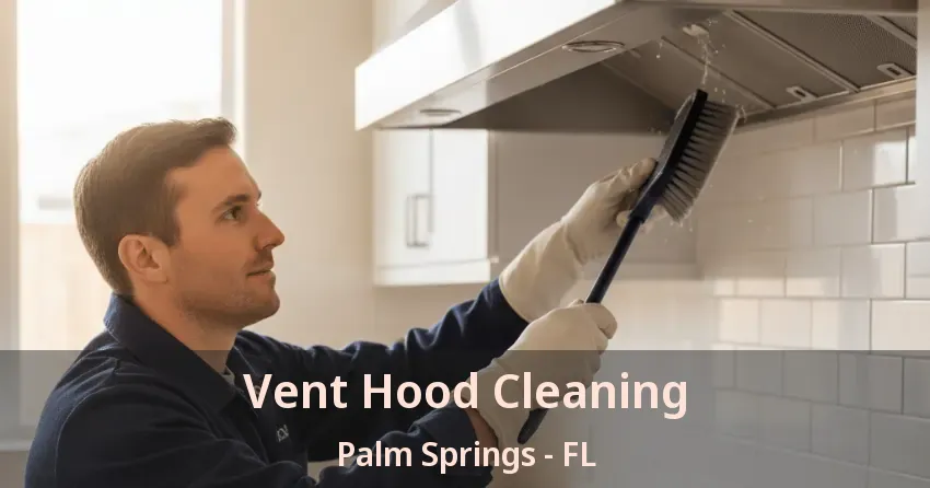 Vent Hood Cleaning Palm Springs - FL
