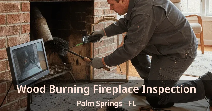 Wood Burning Fireplace Inspection Palm Springs - FL Wood Burning Fireplace Inspection Palm Springs - FL